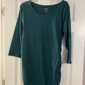 Turquoise maternity dress